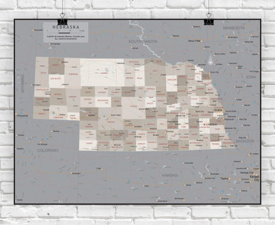 Nebraska State Executive Wall Map  16092  34282.1682634065.386.513 ?c=2