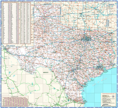 Texas Roadways Map from Compart | World Maps Online