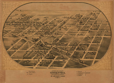 Historic Map - Chenoa, IL - 1869 | World Maps Online