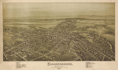 Historic Map Chambersburg PA 1894 World Maps Online   1W PA CH 1894  62229  01592.1709579306.386.513 