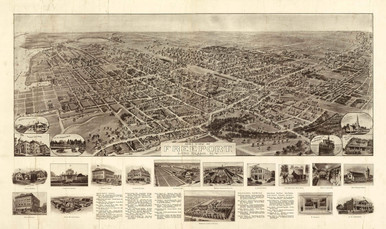 Historic Map - Freeport, NY - 1925