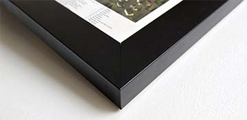 Framed Map Print - Black