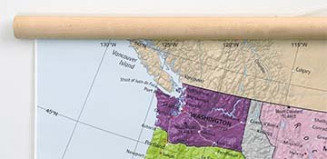 Canvas on Wood Rails