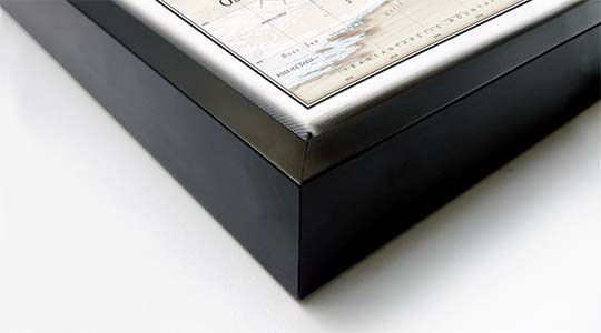 Black Wood Floater Frame