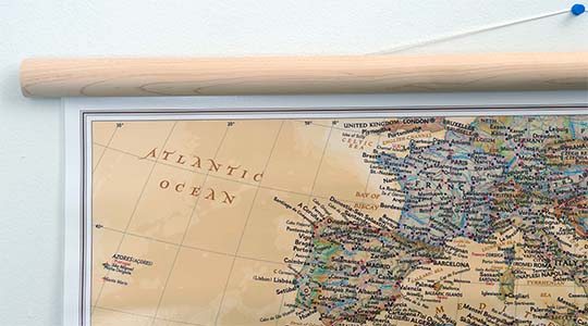 Laminated on Wood Hanging Rails