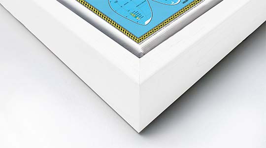 White Wood Floater Frame