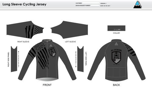 All In Racing Grey Long Sleeve Cycling Jersey