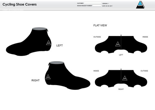 All In Racing Blue Cycling Shoe Covers