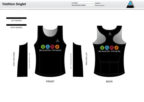 Realistic Fitness Women's Tri Singlet