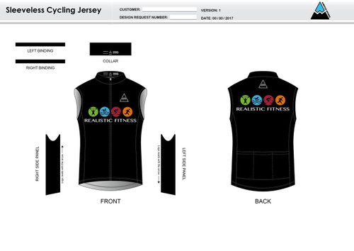 Realistic Fitness Sleeveless Cycling Jersey