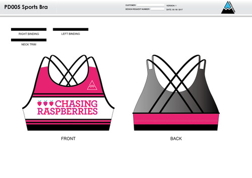 Chasing Raspberries Sports Bra