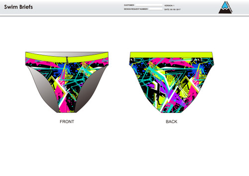 NYC Neon Men's Swim Brief