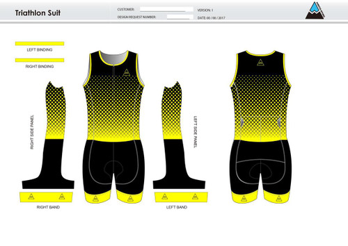 Orgill Neon Sleeveless Tri Suit