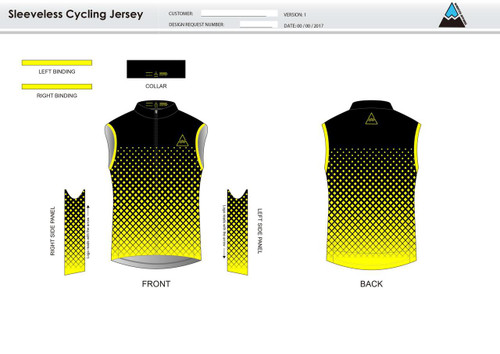 Orgill Neon Sleeveless Cycling Jersey