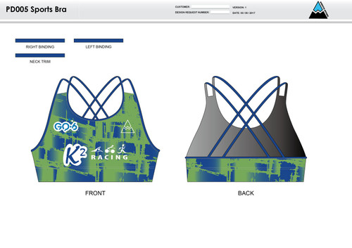 K2 Racing Sports Bra