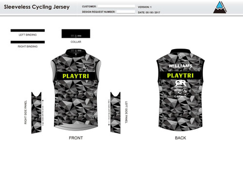 Playtri Sleeveless Cycling Jersey