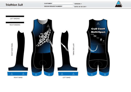 Gulf Coast Multisport Black Sleeveless Tri Suit