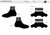 All In Racing Grey Cycling Shoe Covers