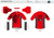 All In Racing Red Short Sleeve Aero Tri Top