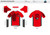 All In Racing Red Short Sleeve Running Shirt