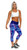 Blue Graffiti Women's 3/4 Fitness Tights