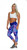 Blue Graffiti Women's 3/4 Fitness Tights