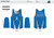 Apex Stretch Blue Running Tank