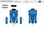 Apex Stretch Blue Sleeveless Cycling Jersey