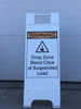 Warning Drop Zone Stand Clear Of Suspended Load Floor Sign