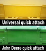 10' XP30 Pull Back Attach Snow Pusher Plow Skid Steer Universal Quick Attach NEW