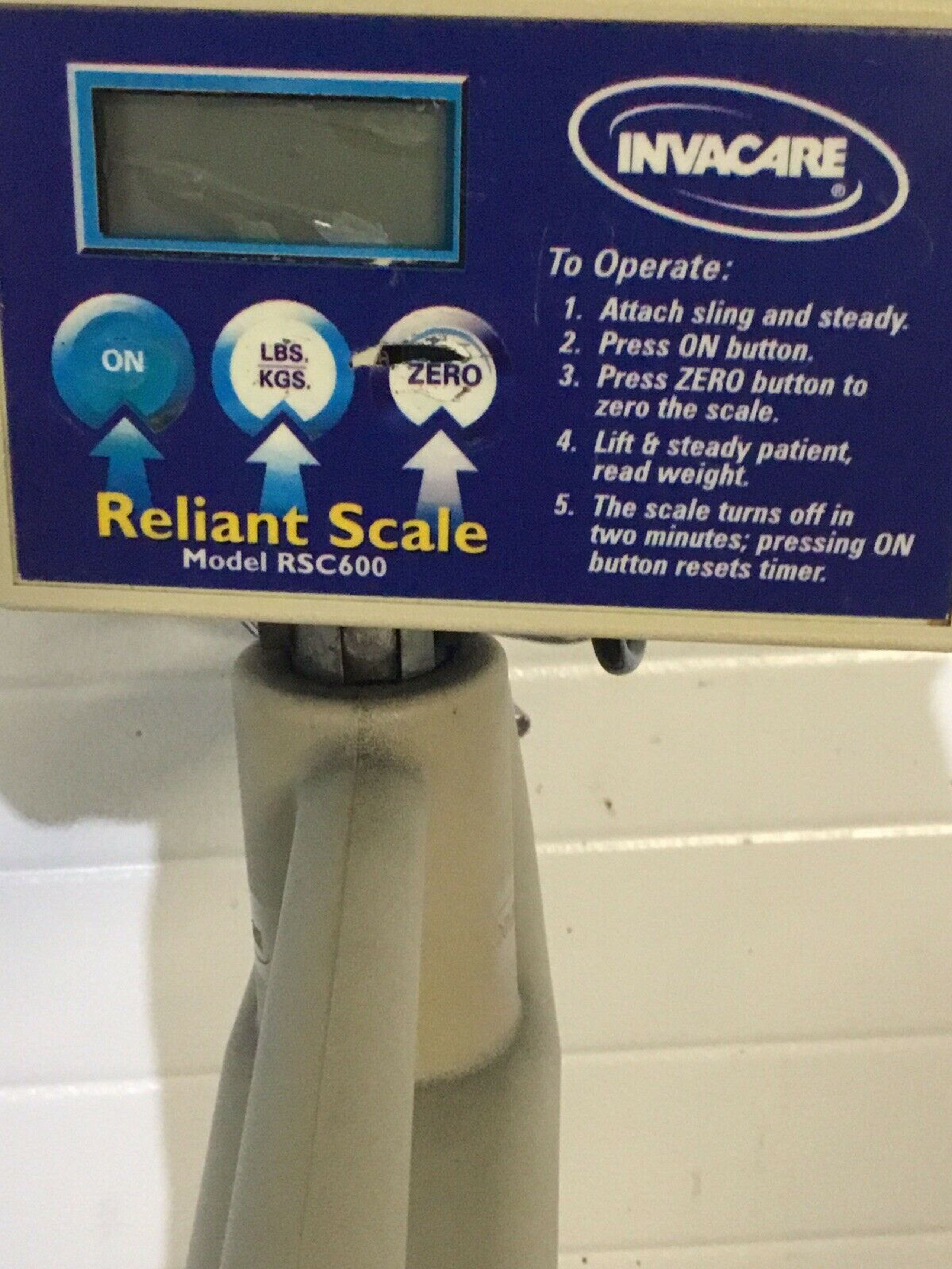Invacare Reliant 450 RPL4501 with Reliant Scale RSC600