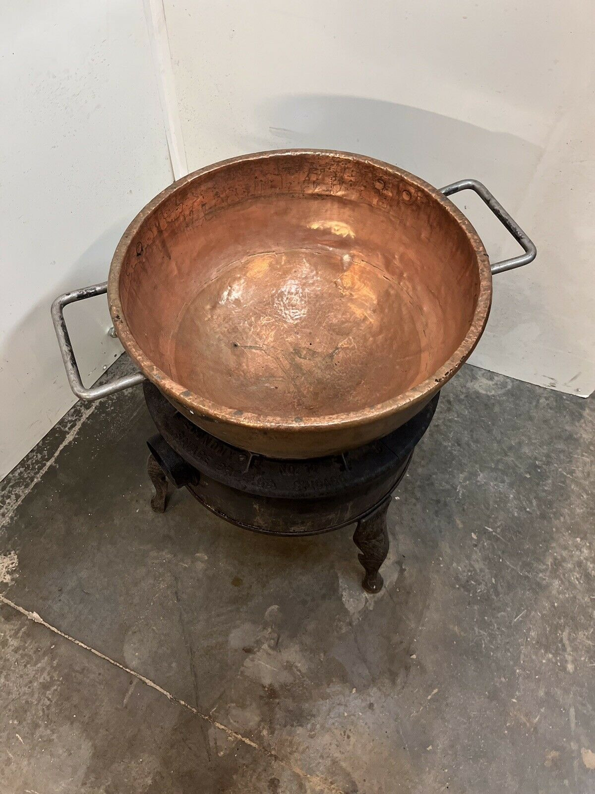 Savage Bros Co Gas Candy Stove Candy Cooker Copper Stove Bowl No 10 ...