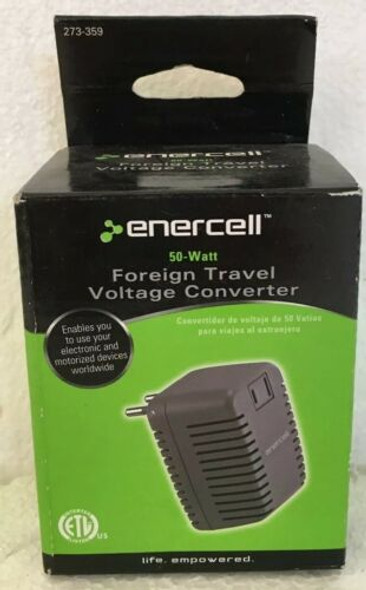 Enercell 50 Watt Foreign Travel Voltage Outlet Converter 273-359