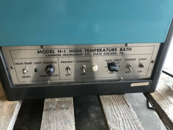Cannon Instrument H-1 High Constant Temperature Circulator Lab Oil Bath