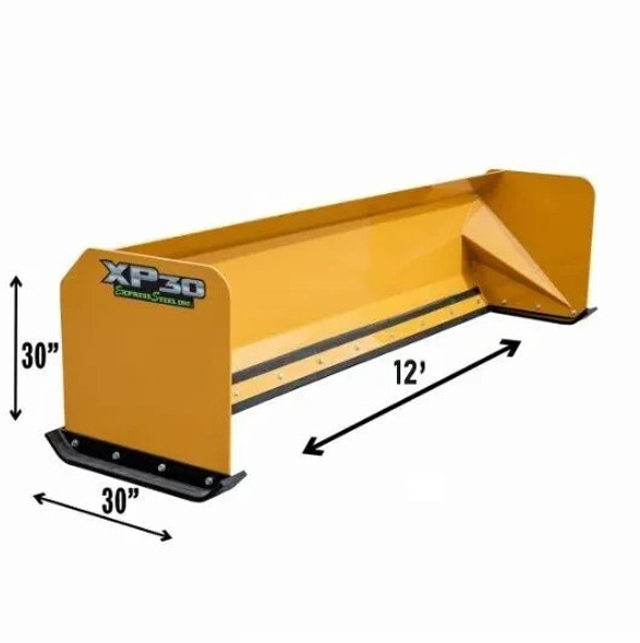 12′ XP30 Snow Pusher Quick Attach Skid steer MADE IN USA WE SHIP