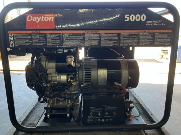 DAYTON 5000 GENERATOR ELECTRIC START 36C206 GEN-6000-OGKD VIDEO 0.6HRS NEW OPBOX