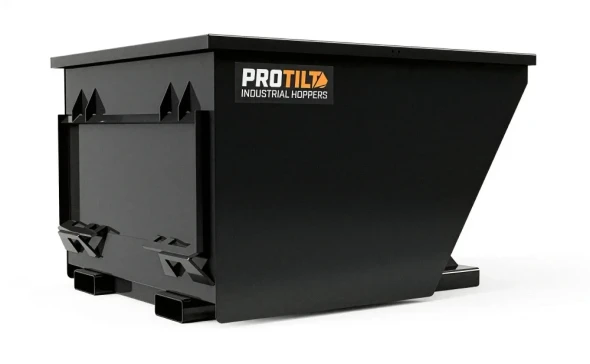 1.5 Yard PROTILT Heavy Duty Quick Attach Hopper 4000lb 2 ton Capacity WE SHIP