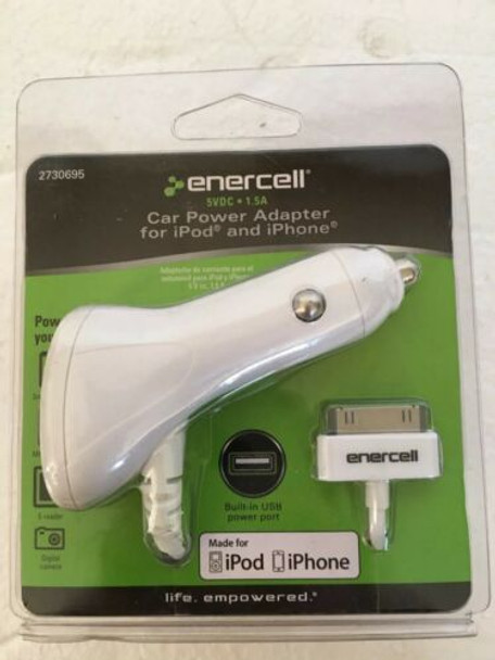ENERCELL Car Power Adapter for iPod and iPhone 2730695