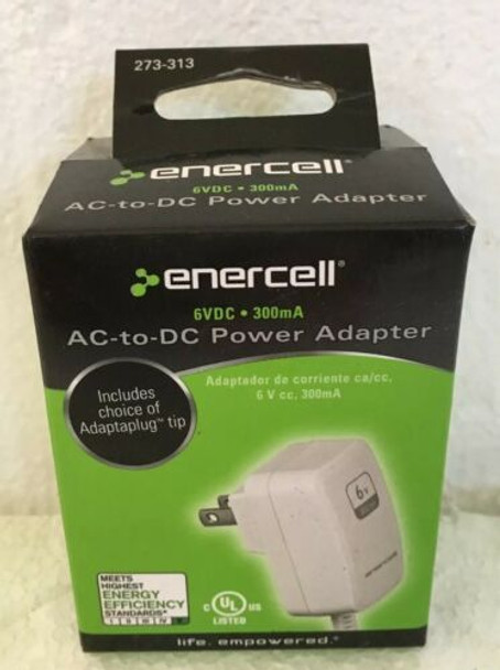 Enercell 273-313 6VDC 300MA AC-to-DC Power Adapter