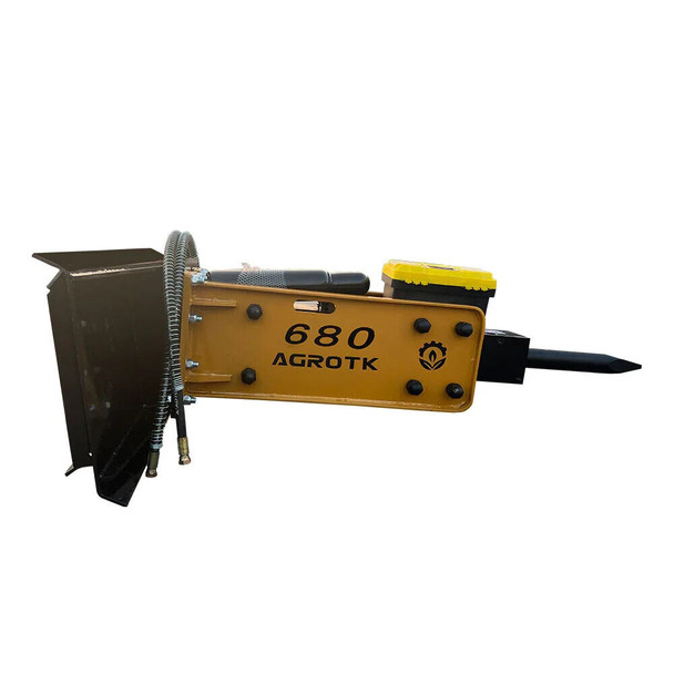NEW Agrotk SSHH680 680 Hydraulic Concrete Breaker Skid Steer Attachment WE SHIP!