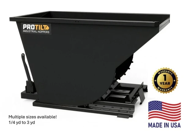 PROTILT Self Dumping Hopper Size from 1/4yard to 3yard MADE IN USA