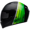 Bell Qualifier DLX Illusion MIPS Helmet - Matte/Gloss Black/Green