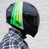 Bell Qualifier DLX Illusion MIPS Helmet - Matte/Gloss Black/Green