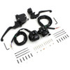 V-Twin Black Dual Disc Handlebar Control Kit with Switches for 1996-2006 Harley