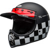 Bell Moto 3 Helmet - Fasthouse Checkers Matte/Gloss Black/White/Red
