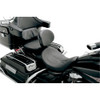 Danny Gray Airhawk Bigseat Solo Seat Backrest Slot for 2008-2023 Harley Touring - Drag Stitch