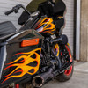 Arlen Ness 10-Gauge Saddlebag Latch Covers for 2014-2022 Harley Touring - Orange