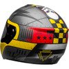 Bell SRT Helmet - Devil May Care Matte Gray/Yellow