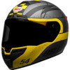 Bell SRT Helmet - Devil May Care Matte Gray/Yellow