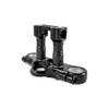 Thrashin Supply 4" Hole Shot Handlebar Risers - Black